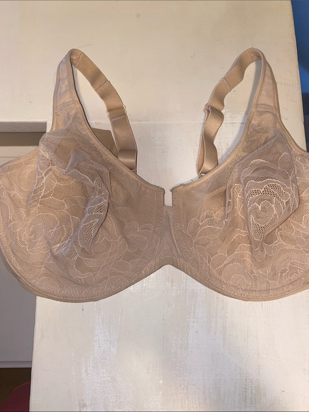 Wacoal Lace Underwire Bra in Beige